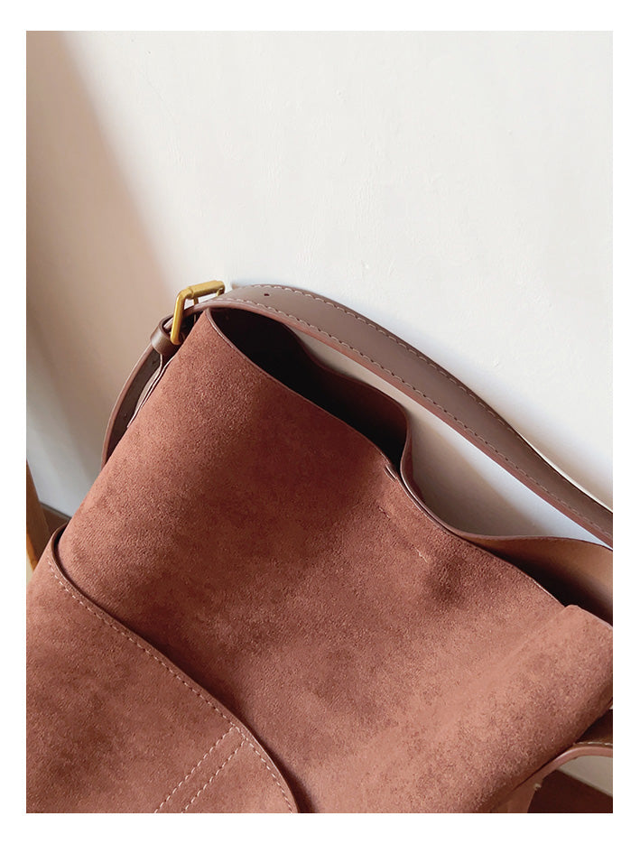 Soft Suede Shoulder Bag