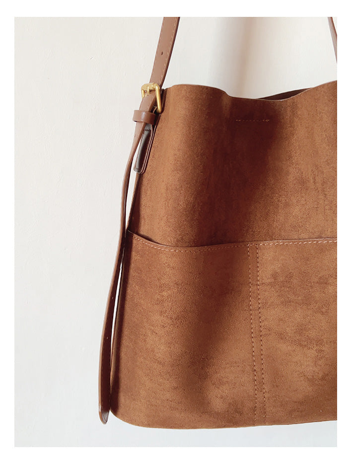 Soft Suede Shoulder Bag