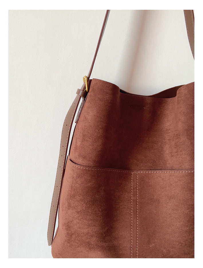 Soft Suede Shoulder Bag