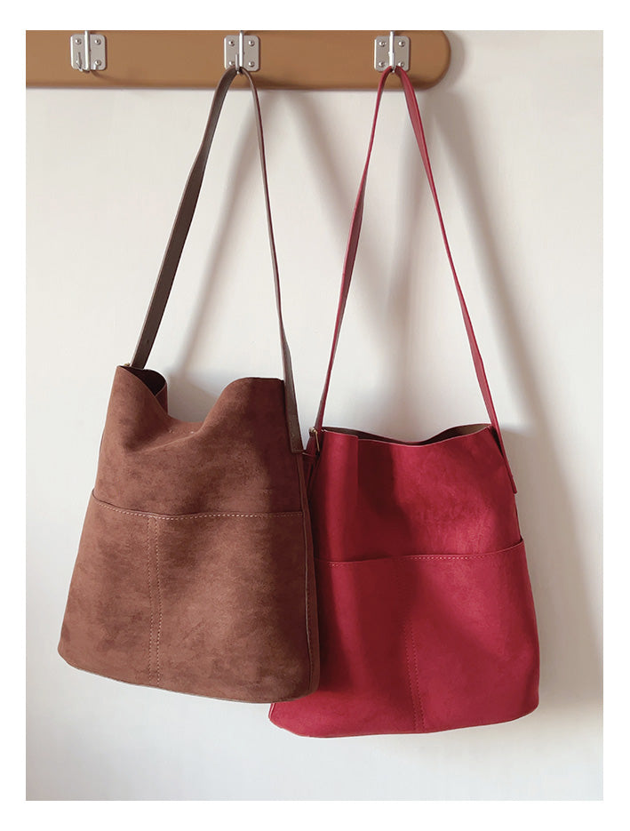 Soft Suede Shoulder Bag