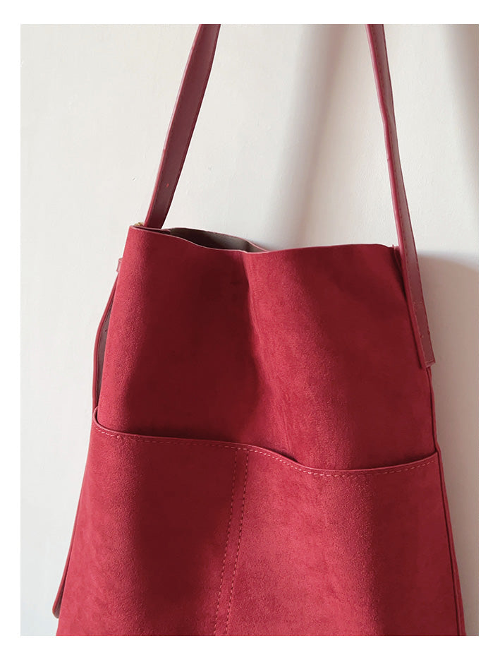 Soft Suede Shoulder Bag