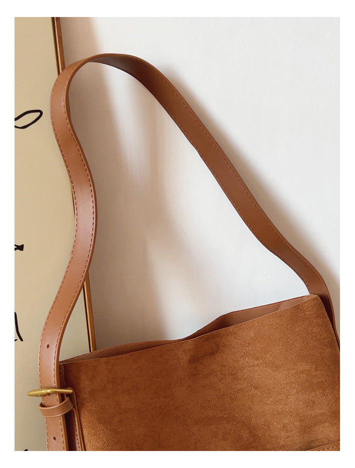 Soft Suede Shoulder Bag
