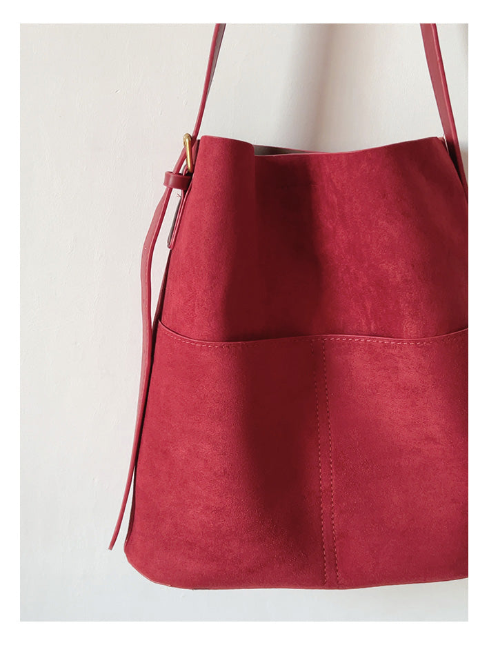 Soft Suede Shoulder Bag