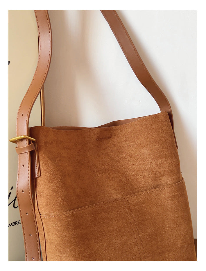 Soft Suede Shoulder Bag