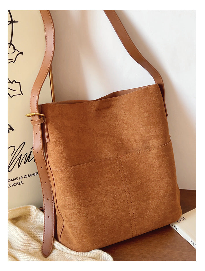 Soft Suede Shoulder Bag