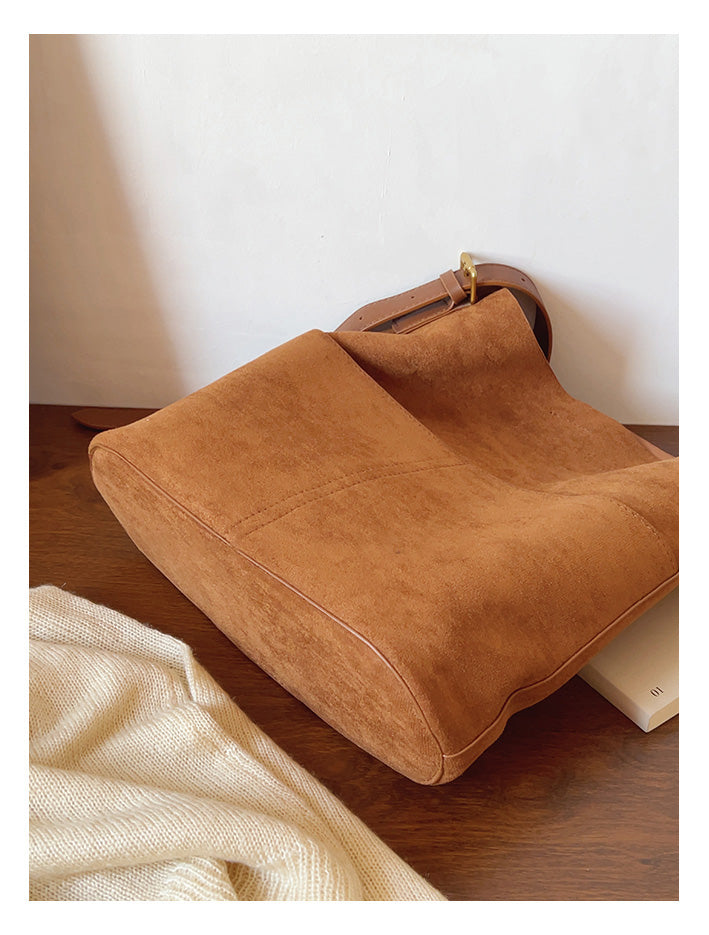 Soft Suede Shoulder Bag