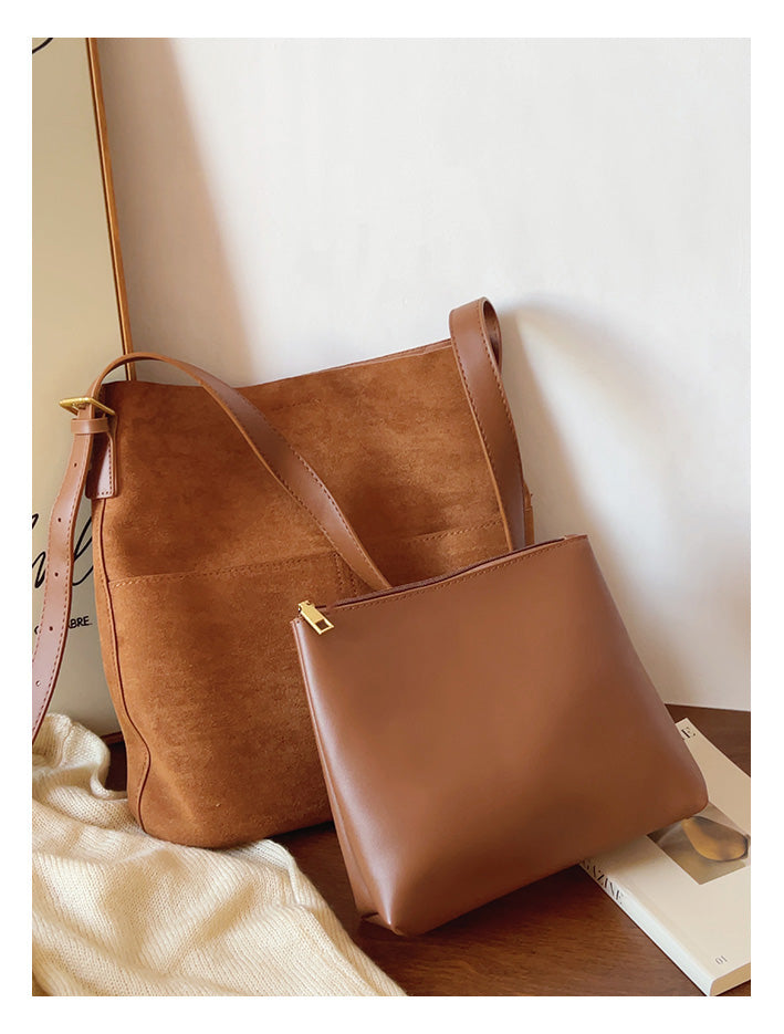 Soft Suede Shoulder Bag