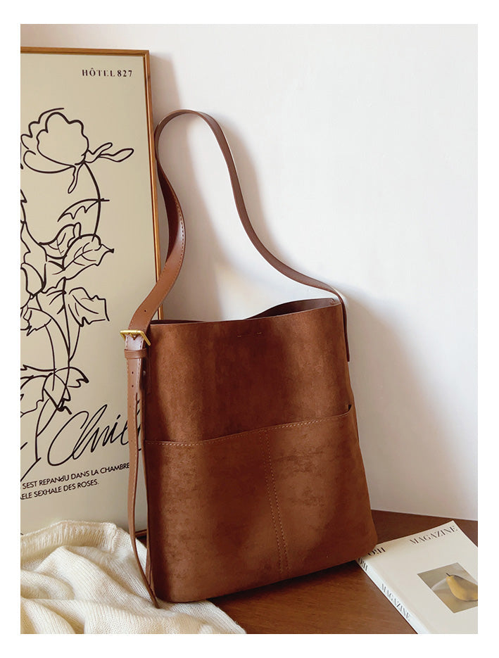 Soft Suede Shoulder Bag