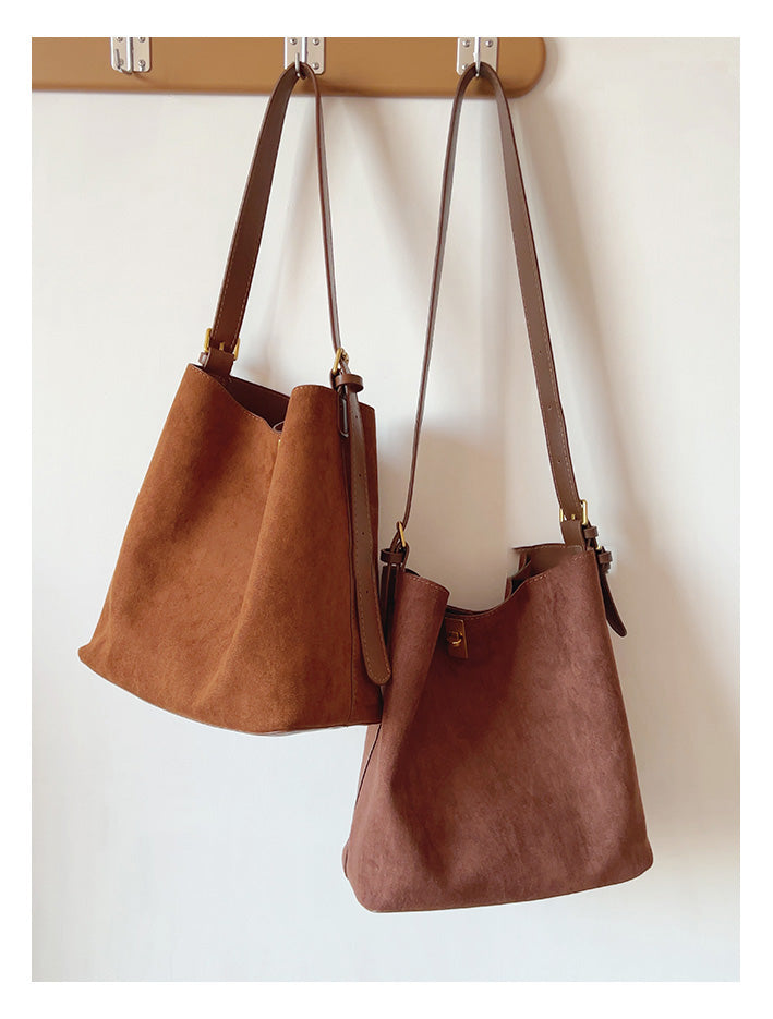 Soft Suede Shoulder Bag