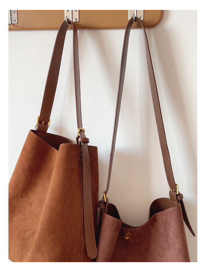Soft Suede Shoulder Bag