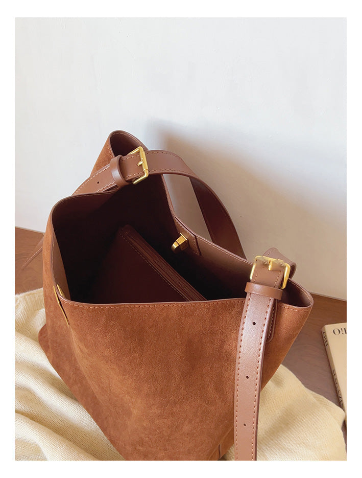 Soft Suede Shoulder Bag