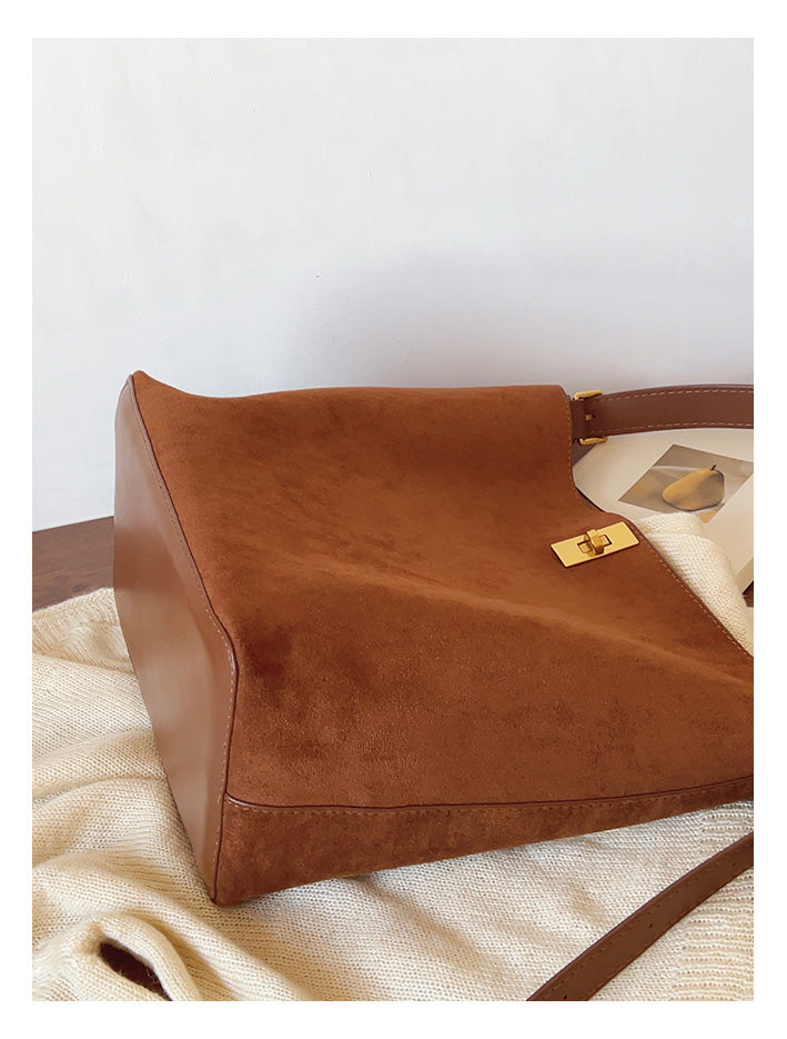 Soft Suede Shoulder Bag