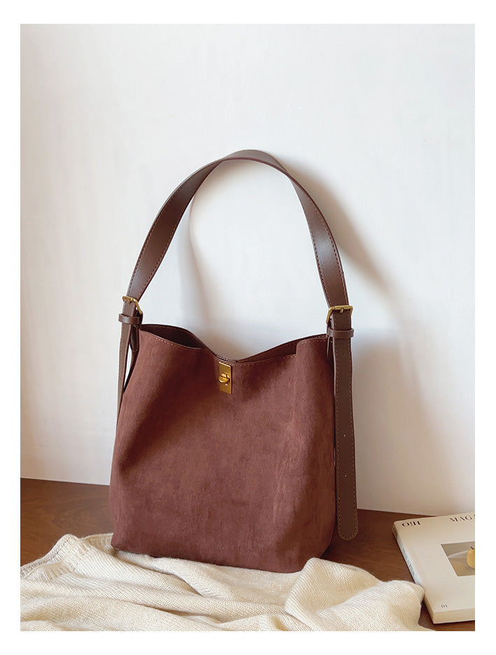 Soft Suede Shoulder Bag