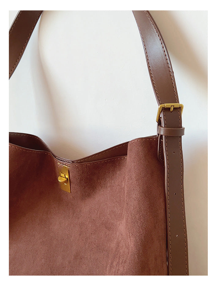 Soft Suede Shoulder Bag