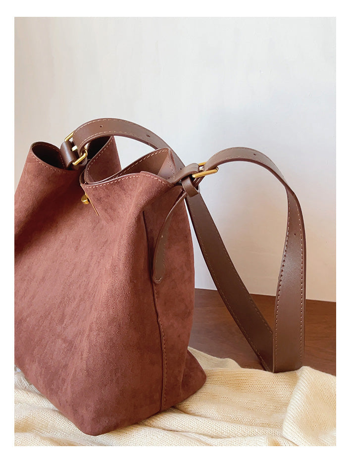Soft Suede Shoulder Bag