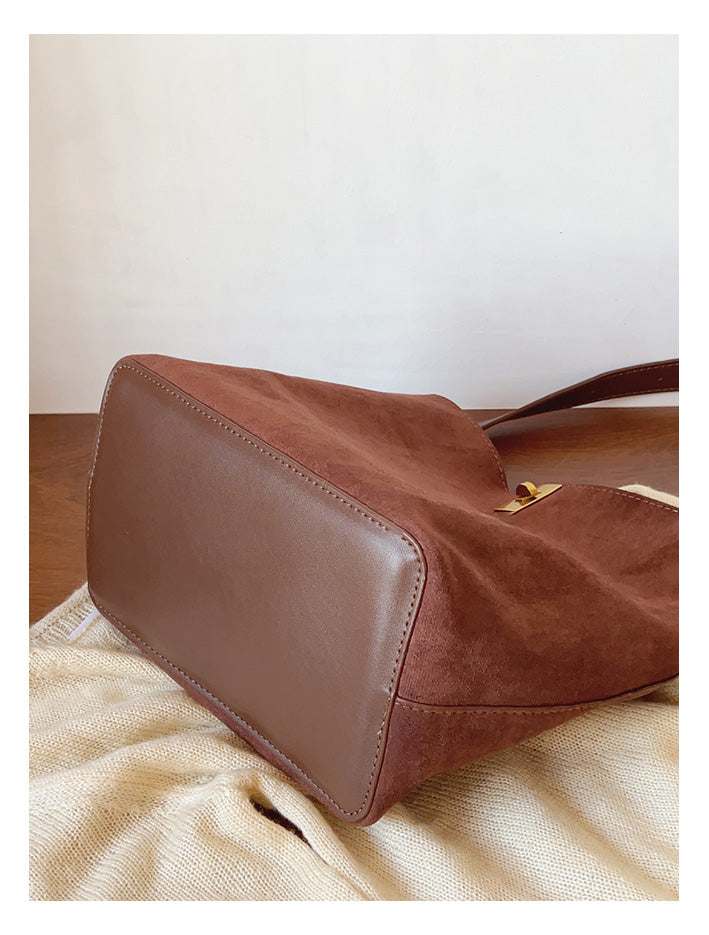 Soft Suede Shoulder Bag