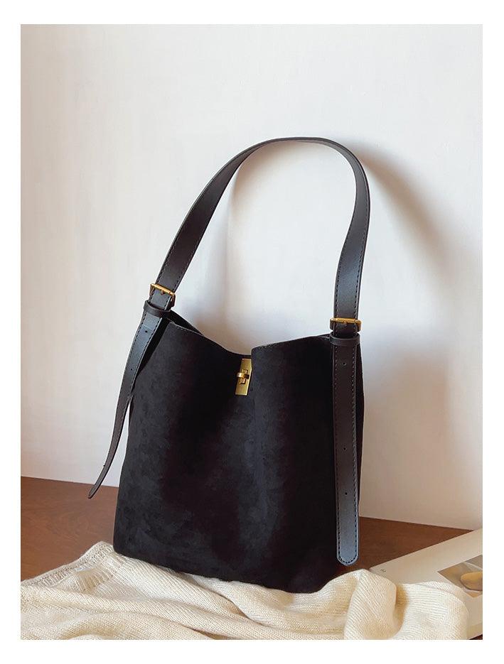 Soft Suede Shoulder Bag