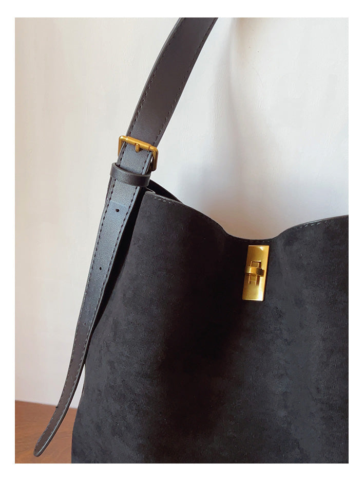 Soft Suede Shoulder Bag