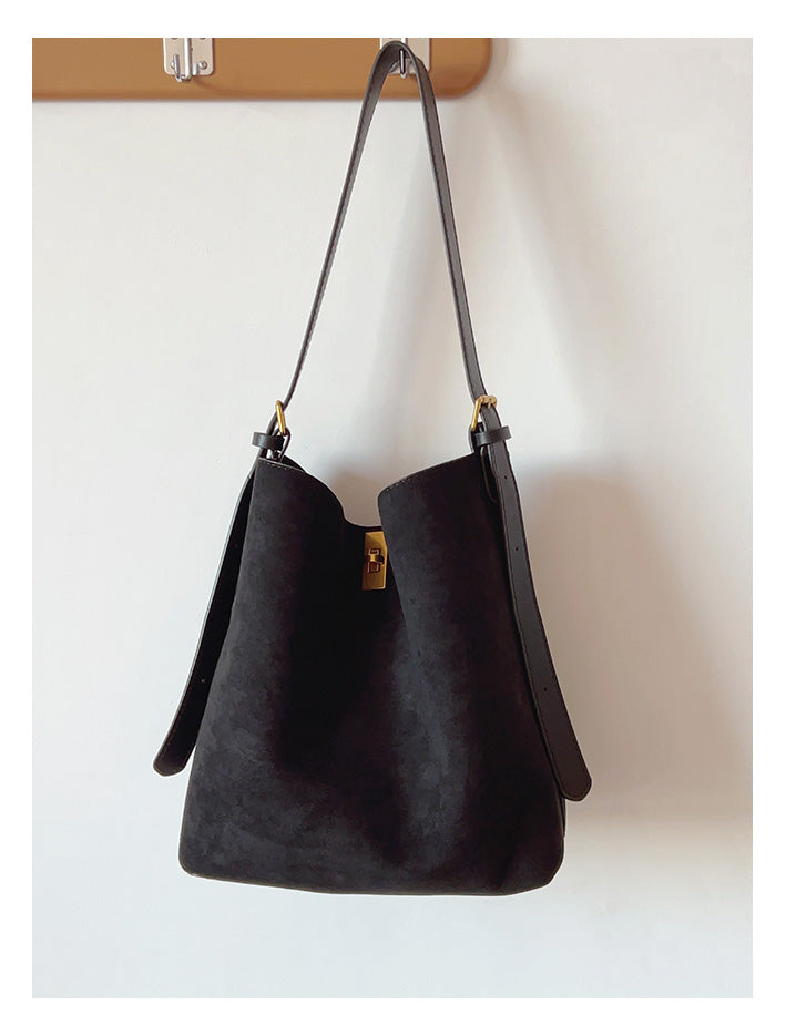 Soft Suede Shoulder Bag