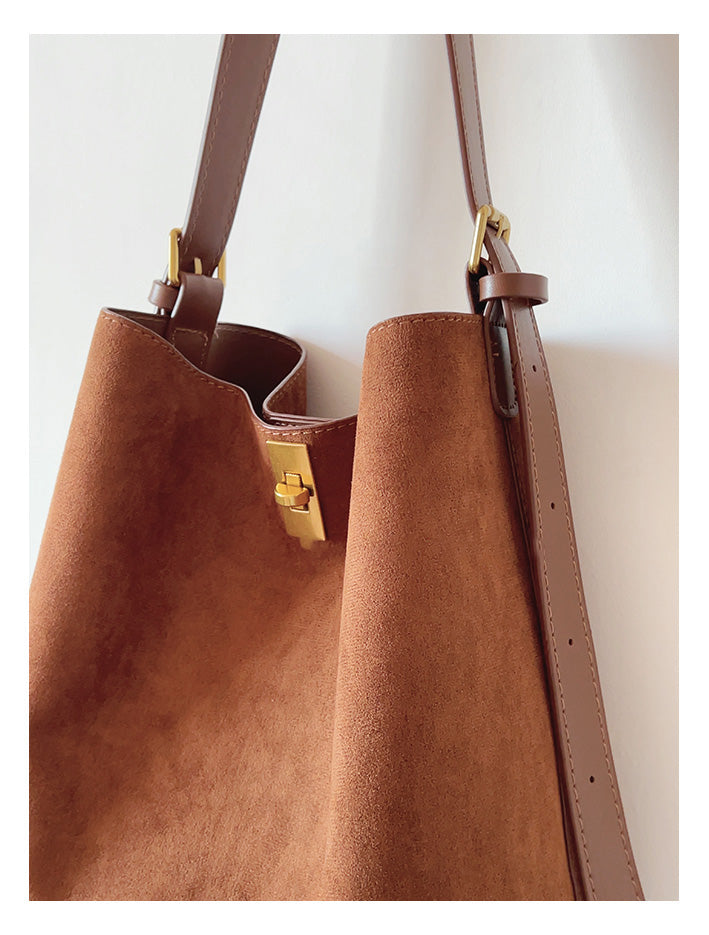 Soft Suede Shoulder Bag