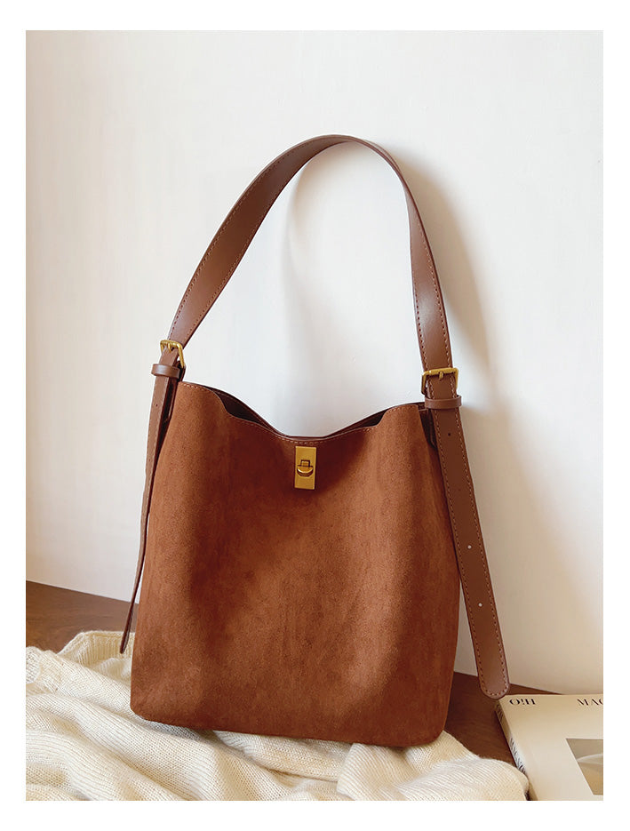 Soft Suede Shoulder Bag