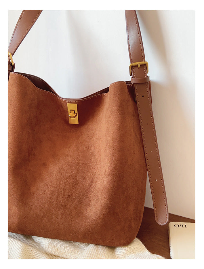 Soft Suede Shoulder Bag
