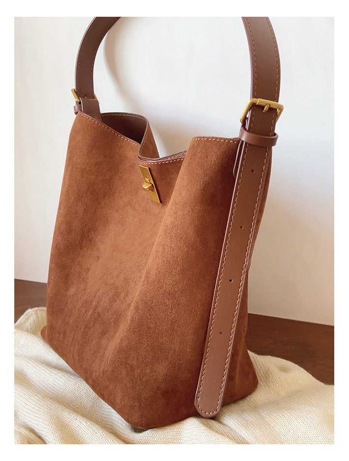 Soft Suede Shoulder Bag