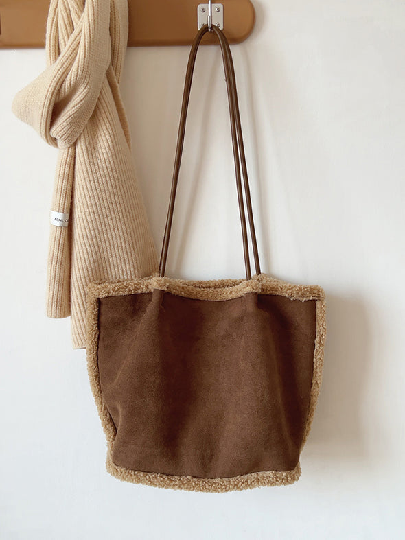 Elena Handbags Soft Suede Shoulder Bag