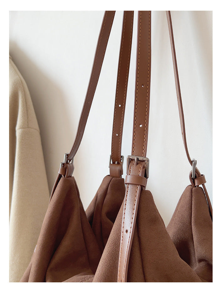 Soft Suede Shoulder Bag