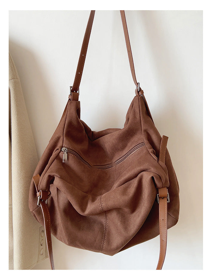 Soft Suede Shoulder Bag