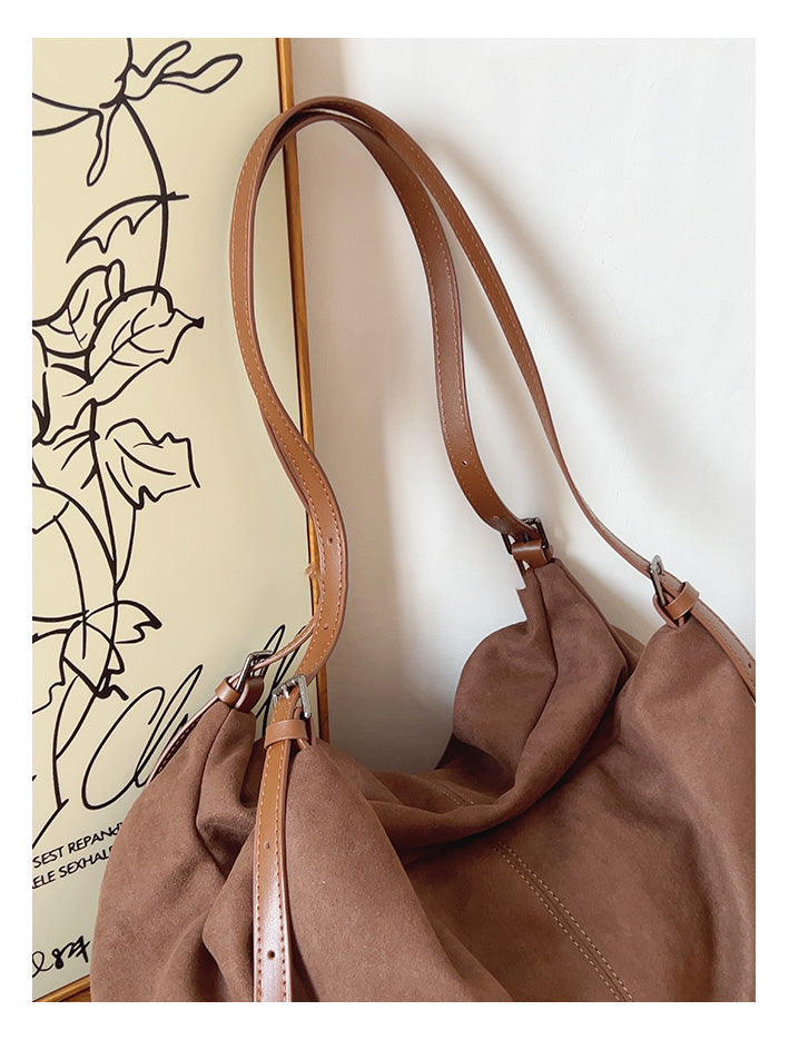 Soft Suede Shoulder Bag
