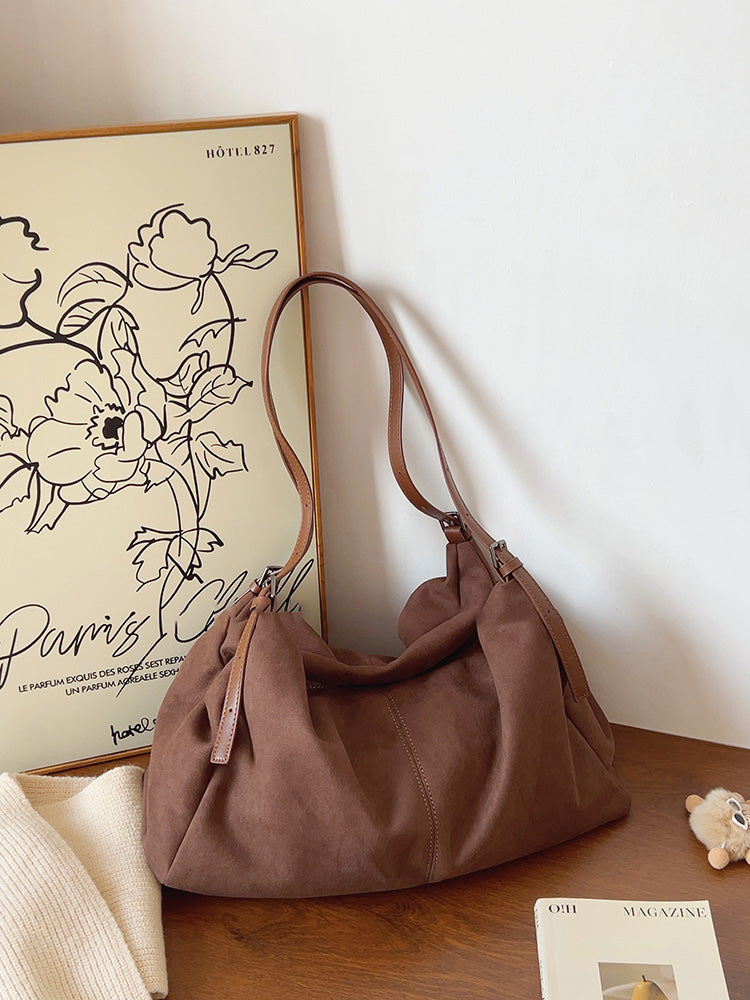 Soft Suede Shoulder Bag