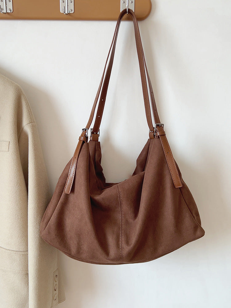 Soft Suede Shoulder Bag