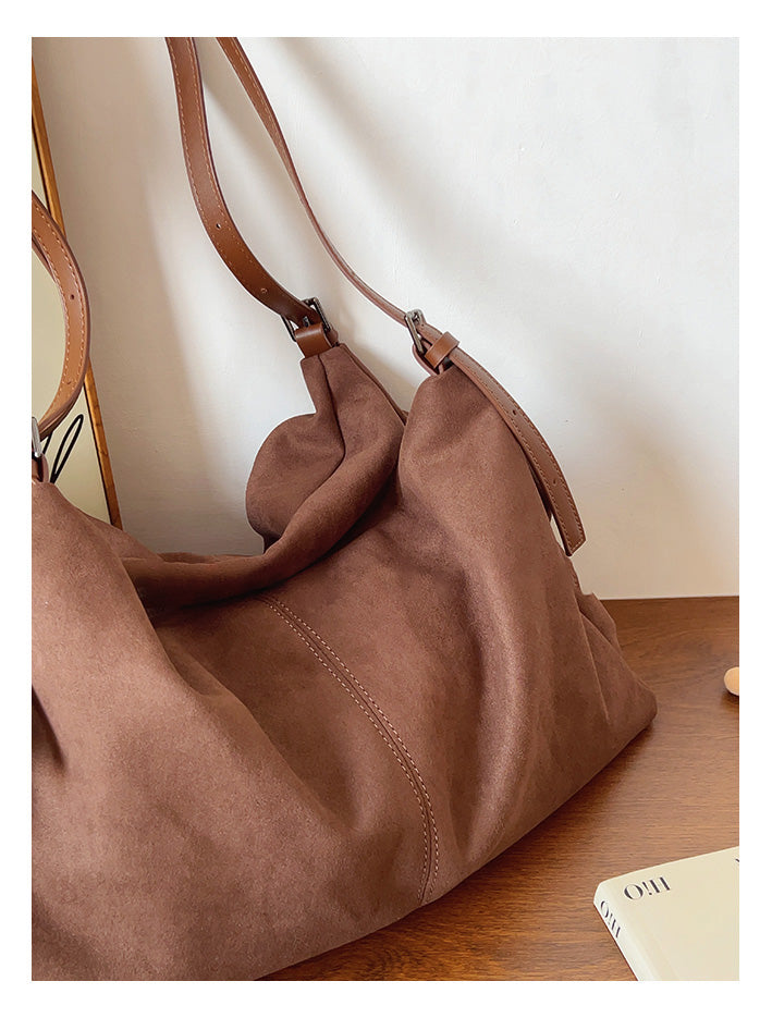 Soft Suede Shoulder Bag