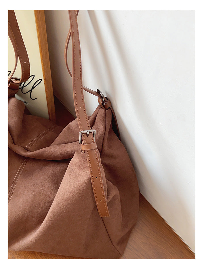 Soft Suede Shoulder Bag