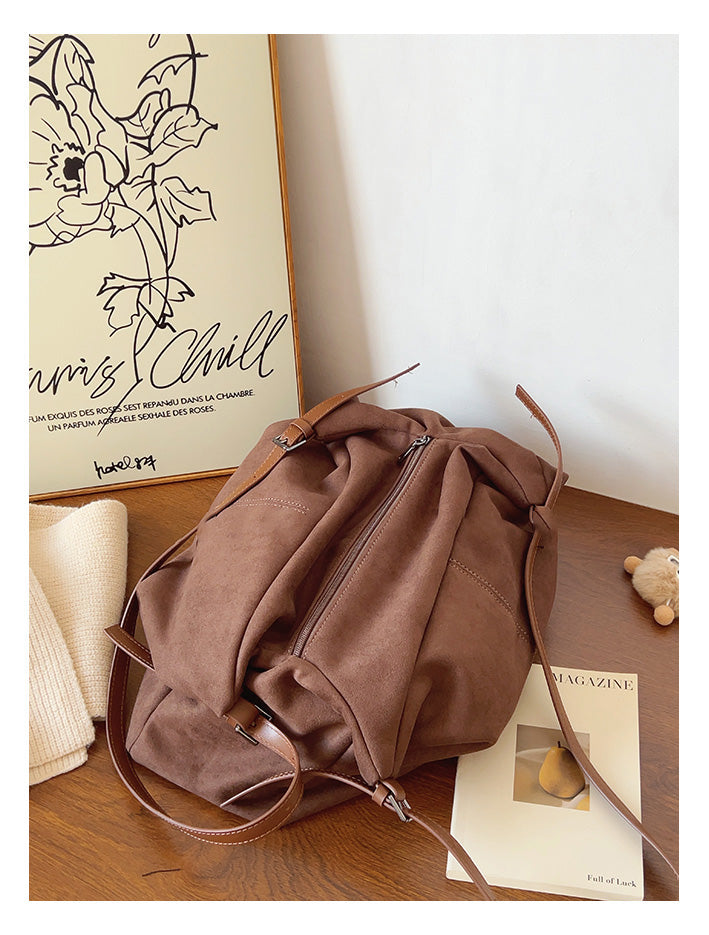 Soft Suede Shoulder Bag