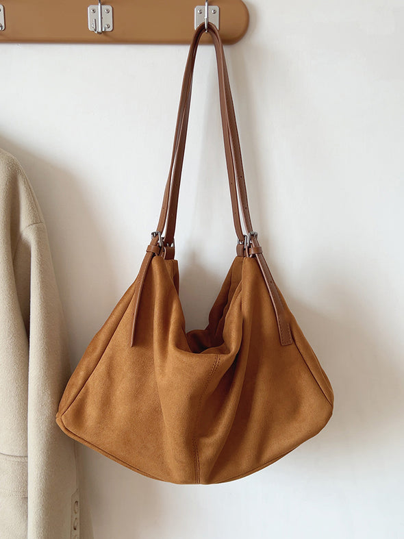 Elena Handbags Soft Suede Shoulder Bag