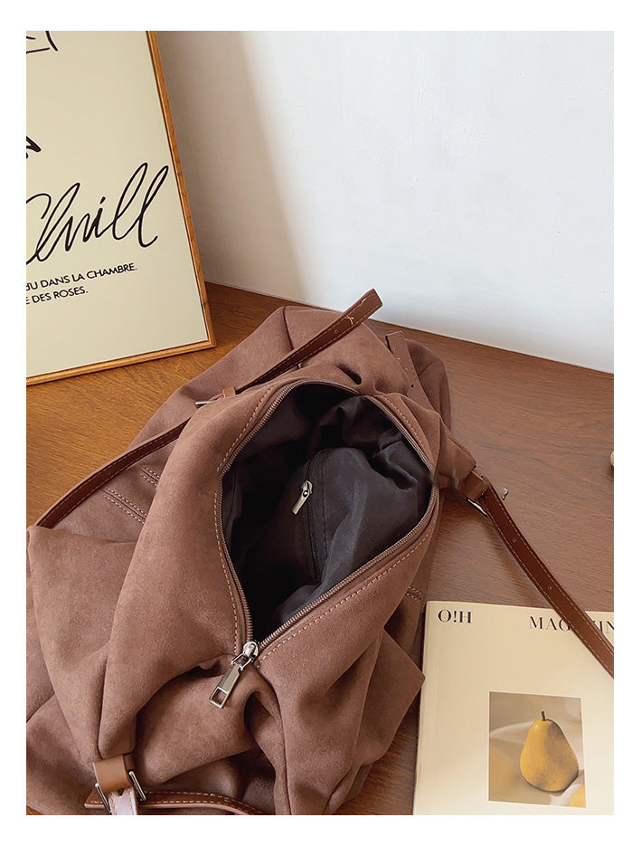 Soft Suede Shoulder Bag