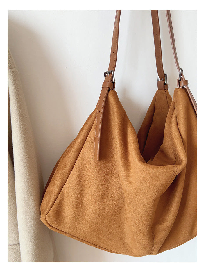 Soft Suede Shoulder Bag