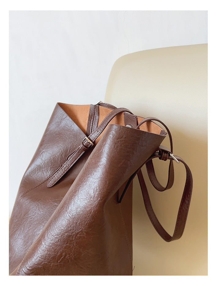 Simple Leather Tote Bag