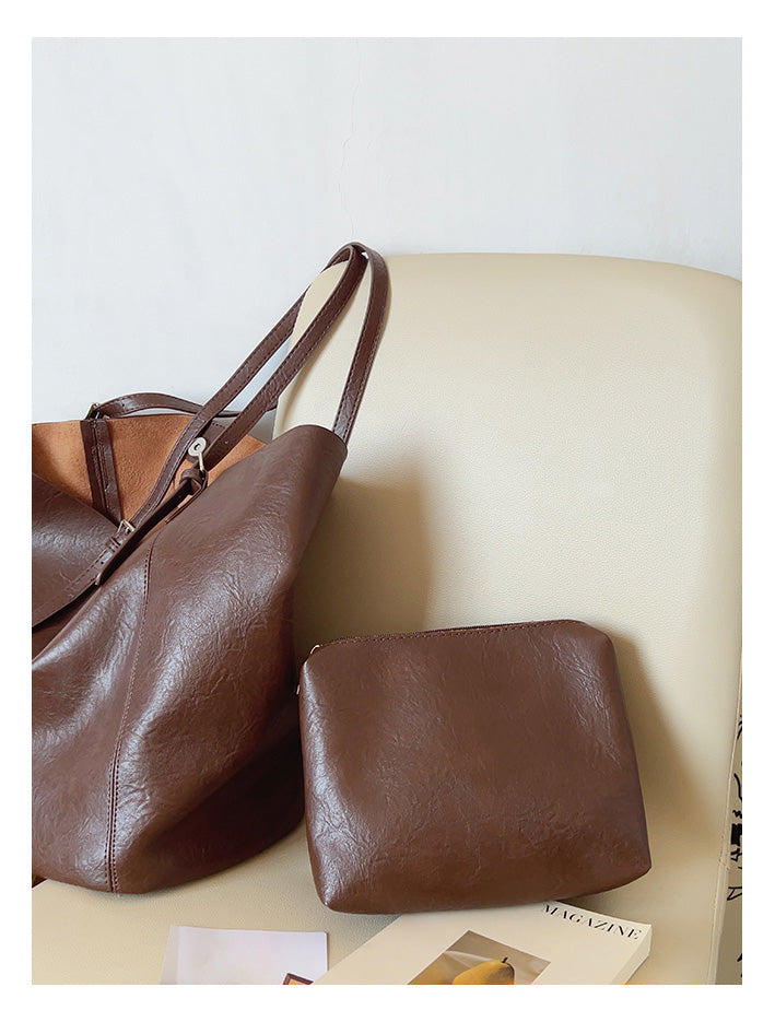 Simple Leather Tote Bag