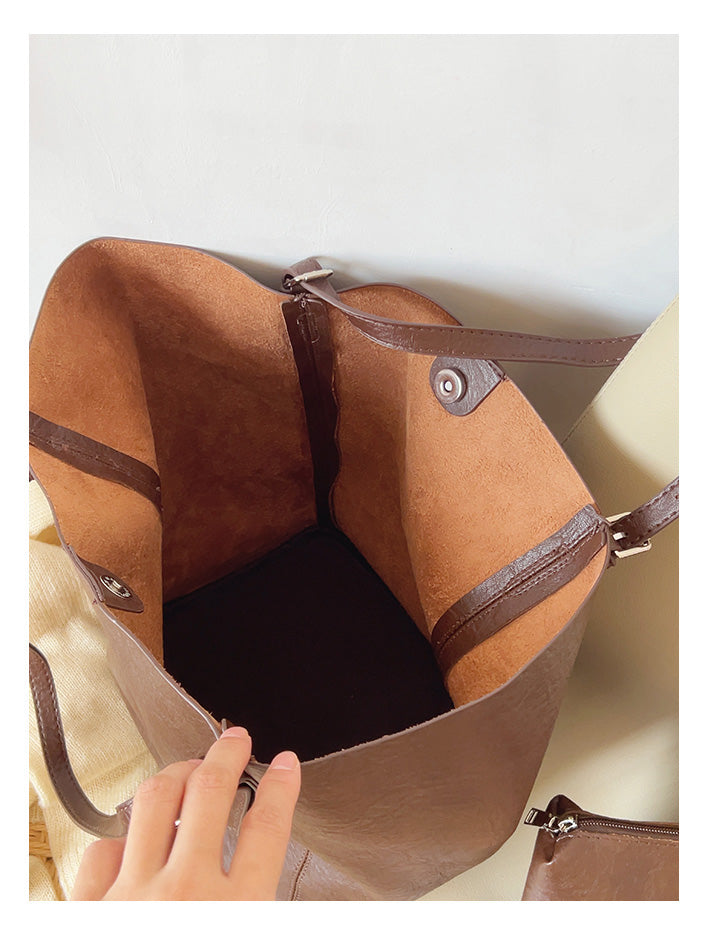 Simple Leather Tote Bag