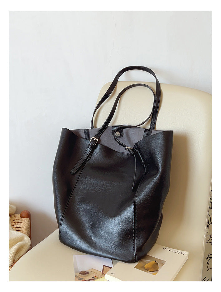 Simple Leather Tote Bag
