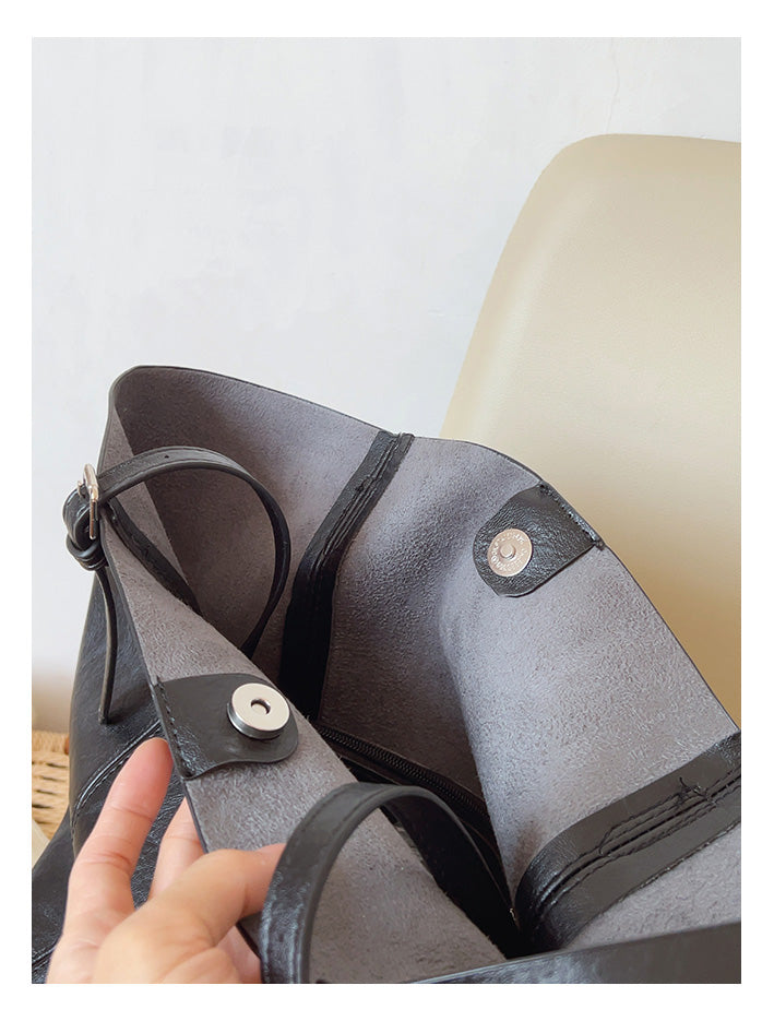 Simple Leather Tote Bag