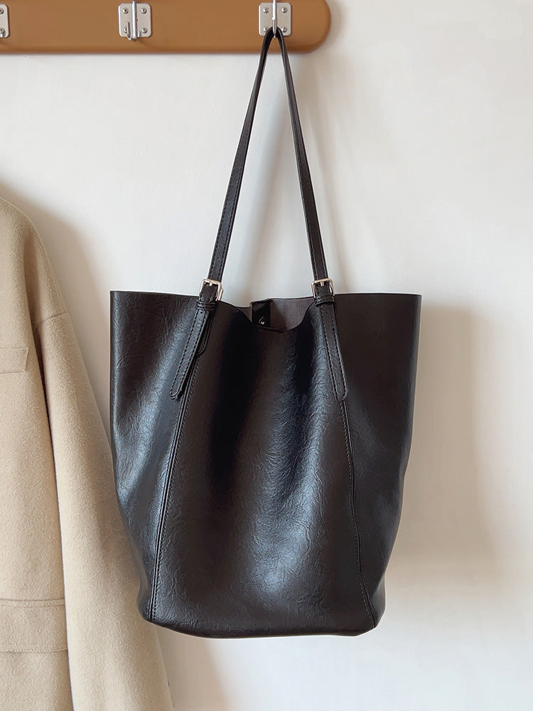 Simple Leather Tote Bag