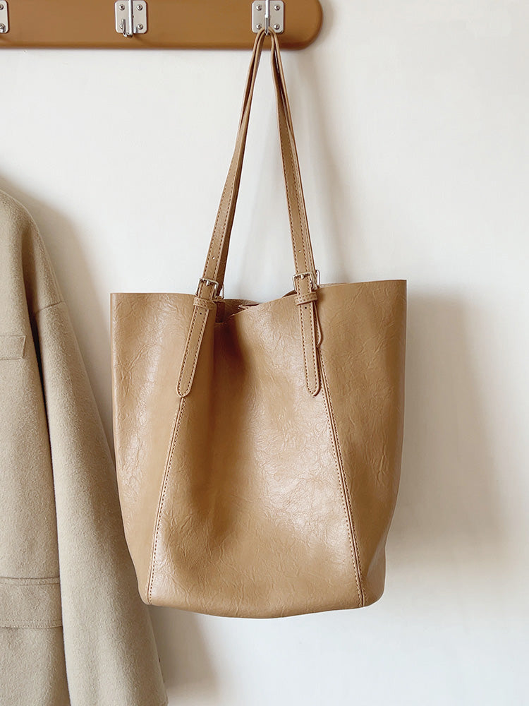 Simple Leather Tote Bag