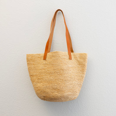 Elena Handbags Women's Soft Raffia Woven Summer Straw Tote