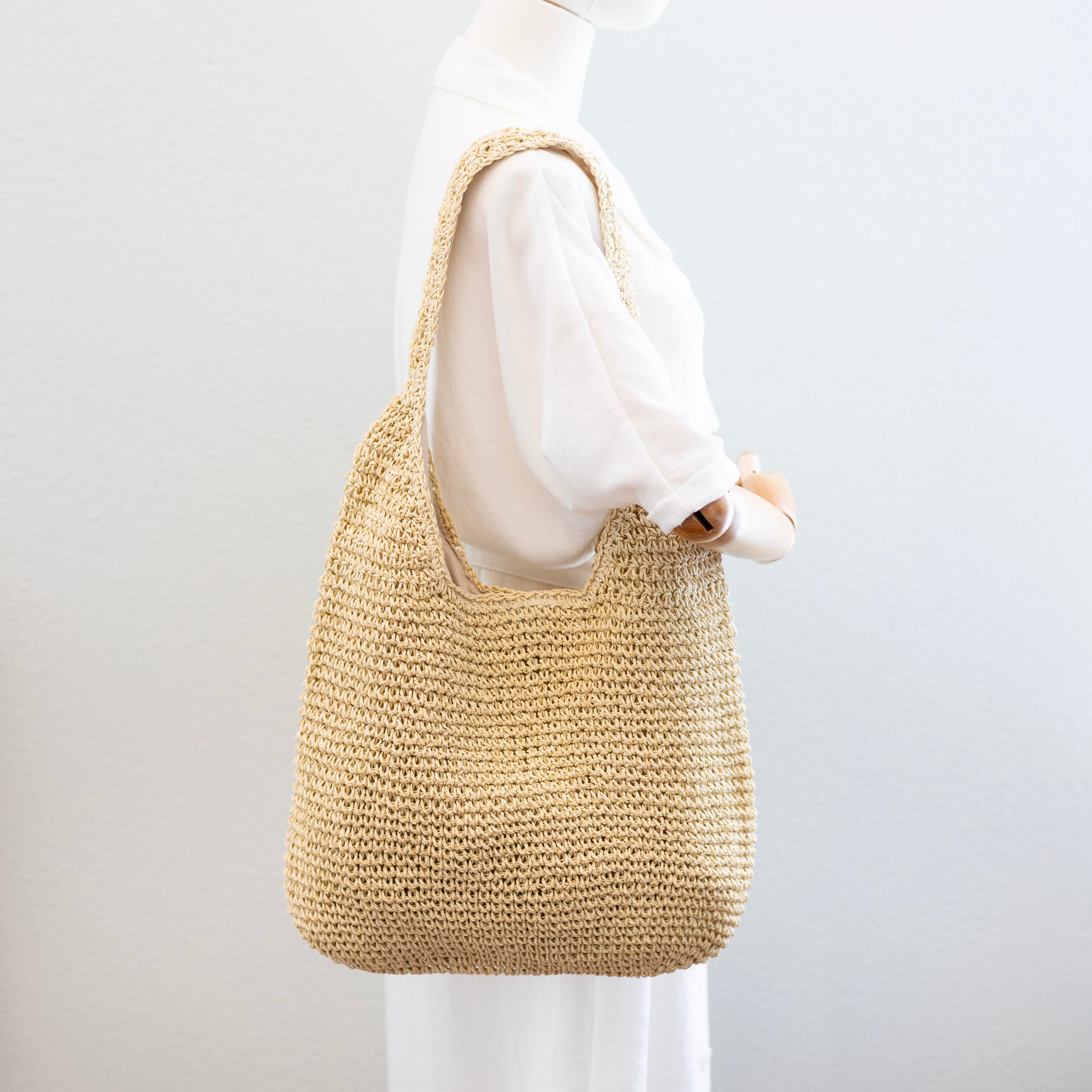 Simple Straw Woven Shoulder Bag