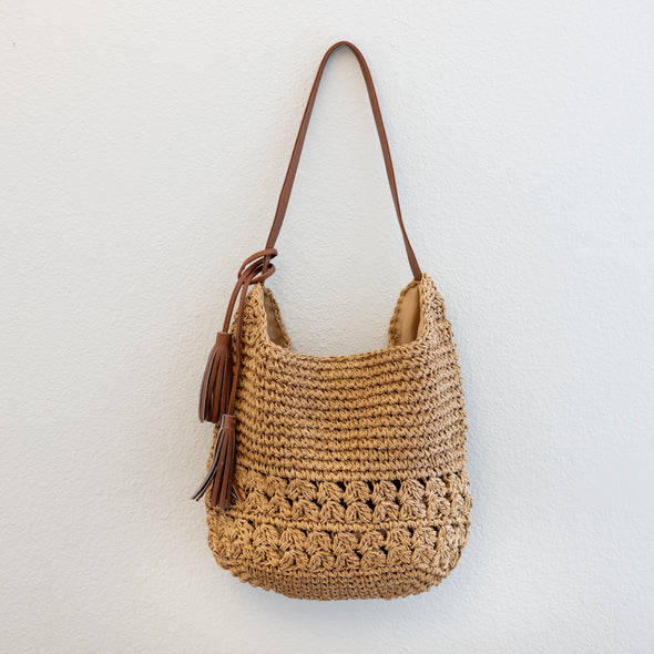 Elena Handbags Straw Woven Tote