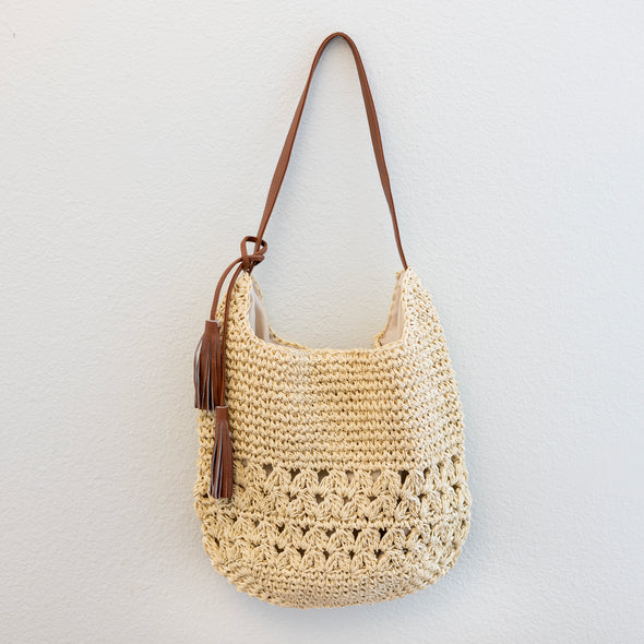 Elena Handbags Straw Woven Tote